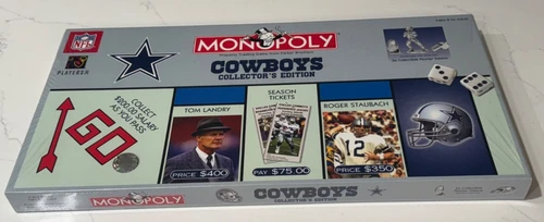 GIOCO VINTAGE 2003 DALLAS COWBOYS MONOPOLY NUOVO E SIGILLATO