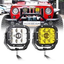 2x Auxbeam 5 Led Fog Light Bar Spot Bumper Driving Pods Off Road Wiring Kit 2x Auxbeam 5 Led Fog Light Bar Spot Bumper Driving Pods Off Road Wiring Kit