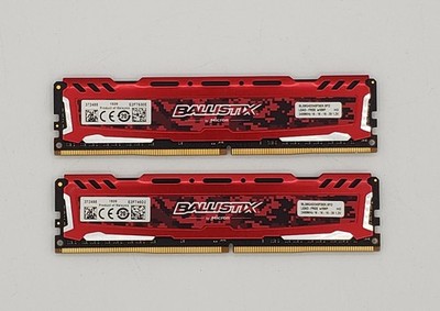 Micron Ballistix Sport LT 16GB (2x8GB) DDR4 2400MHz Red (BLS8G4D240FSEK.8FD)