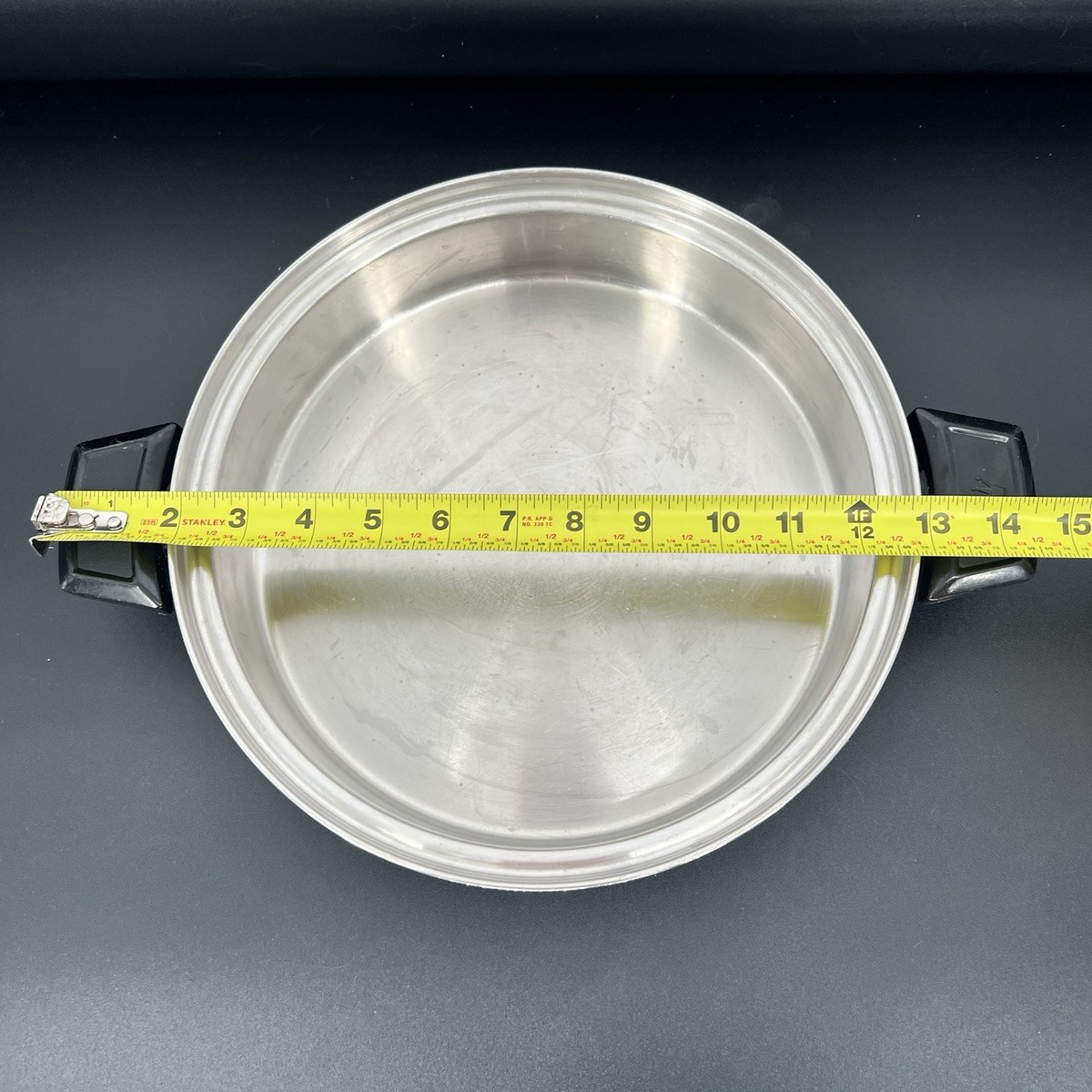 Queen 5-PLY 片手鍋 ステンレス製 e1 Vintage Kitchen Queen Frying Pan 11