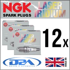 12 x NGK Laser Iridium Spark Plugs SILZKFR8D7G For MERCEDES A CLASS 1.3l 06/18>