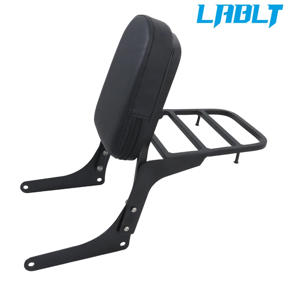 Respaldo barra Sissy con portaequipajes para Honda Rebel 250 CA250 CMX250C 1985-2015 Foto 2 de 4