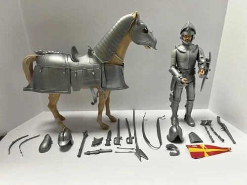 Louis Marx Silver Knight Sir Stuart And His Horse
