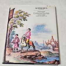 Sotheby's Important Continental Porcelain New York September 26, 1989 hardcover
