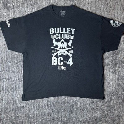 Bullet Club BC-4 Life NJPW Wrestling T-Shirt Mens 3XL Black ''Takeover'' Tee
