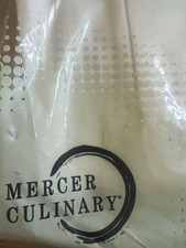 Mercer Culinary Millennia M60020WHM White Double Breasted Polycotton Chef Coat M