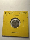 1857 Seated Liberty Half Dime