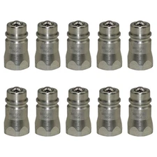 8010-4 10 Pack Male Hydraulic Coupler 1/2" x14 Nptf