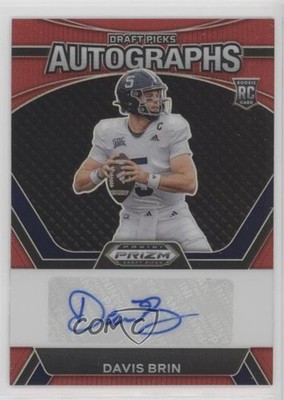 2024 Panini Prizm Draft Picks Red 83/199 Davis Brin #DPA-DBI Auto 1js1