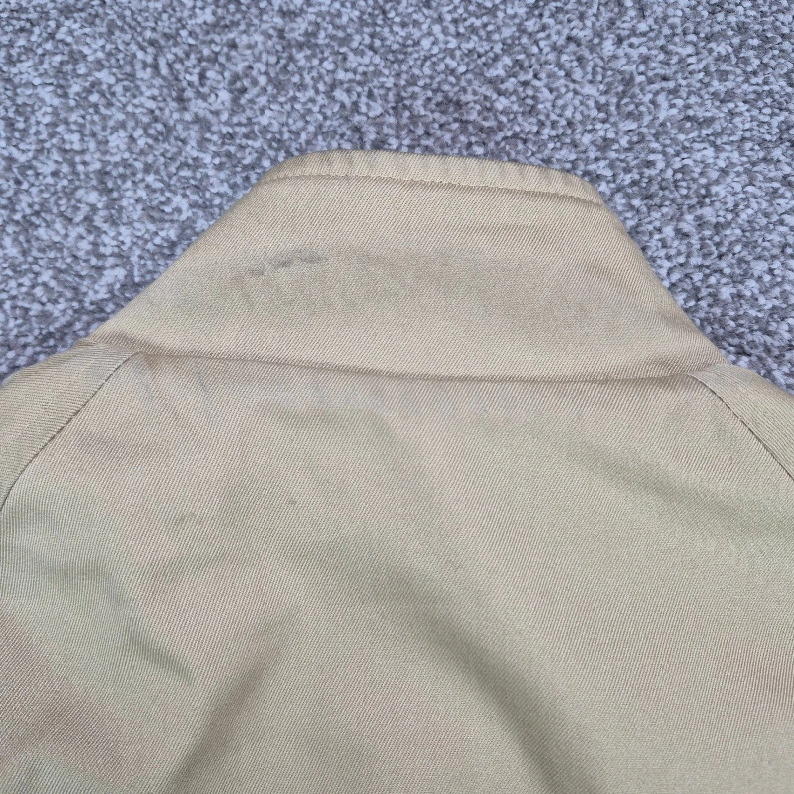 Vintage Lands End Jacket Mens Large Wool Reversible Herringbone Bomber USA Made - product detail image 9