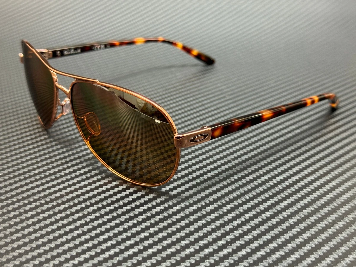 Oakley Feedback OO4079-11 Sunglasses Womens Polished Gold w/ Brown Lens Full Rim Oakley 0OO4079 Sunglasses in Gold | Target Optical main image 2