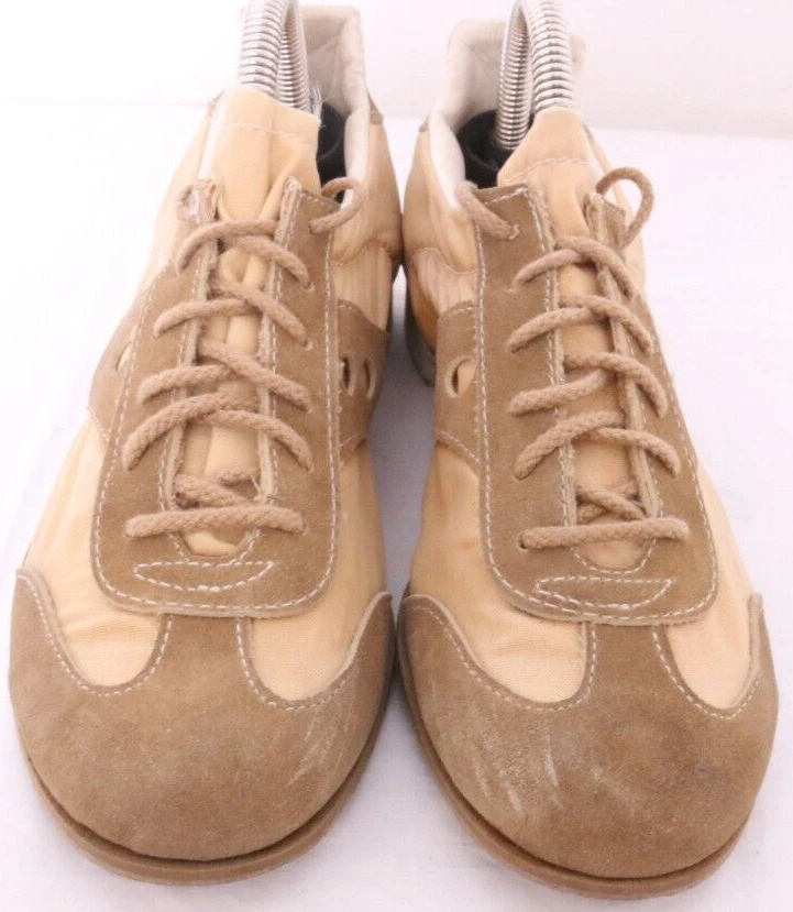 Zapatillas deportivas vintage de gamuza marrón tostado Hyde de los años 50 con cordones EE. UU. Zapatos de boliche para mujer EE. UU. 7 Foto 4 de 4