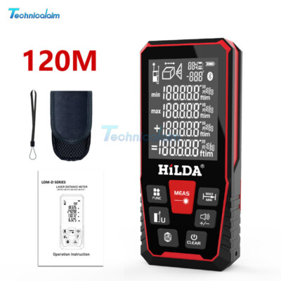 Digital 100m/120m Laser Distance Meter Range Finder Measuring Tool Rechargeable