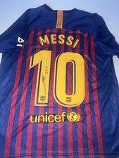 Lionel  Leo  Messi autographed FC Barcelona Official Signed Jersey - Icons COA