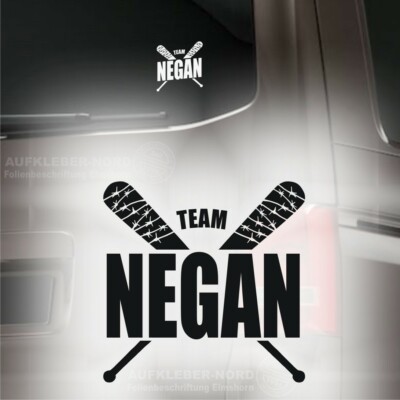 Team Negan Aufkleber 10cm Lucille Auto Heck Seiten Scheibe Walking Dead Jdm B26 Ebay