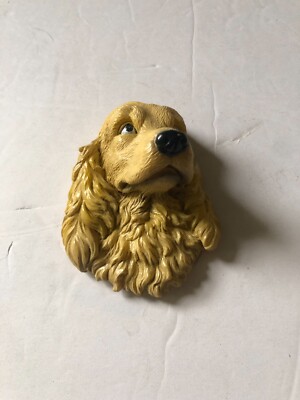 Cocker Spanial Refrigerator Stone Resin Magnet DGM Spaniel Head 3'' Magnet NEW