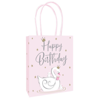 3er Pack Goodie Bags Schwan Geburtstag - Party Beutetüten