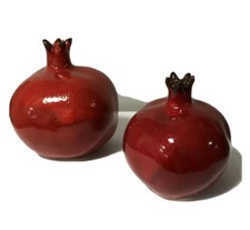 Ceramic Pomegranate, Hand Painted, Free Shipping, Volume Discount