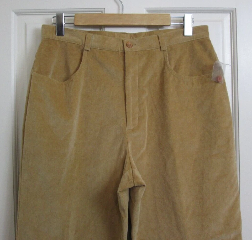 Pantalones de pana marrón Relativity para mujer talla 12 31x30 elásticos 20-31335 nuevos sin etiquetas Foto 2 de 4