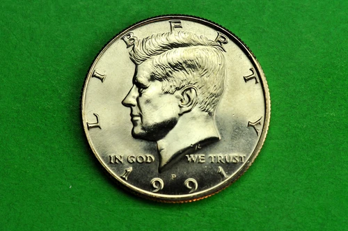 Photo of a 1991-P Kennedy Half Dollar from an eBay listing that sold on Jul 23, 2026