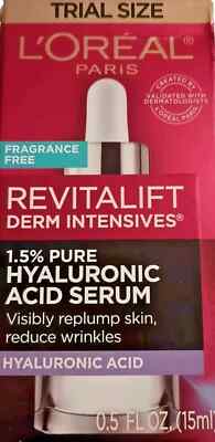 L'Oreal Paris Revitalift Derm Intensives Hyaluronic Acid Face Serum 0.5 fl. oz.