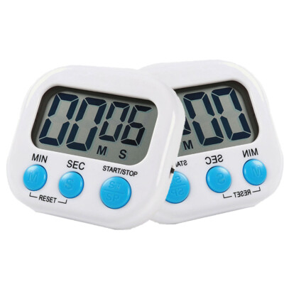 2x small digital kitchen timer magnetic back countdown Countdown  boiling soup