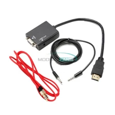 1080P HDMI Male to VGA Female Converter Adapter Video Cable for PC HDTV TV DVD