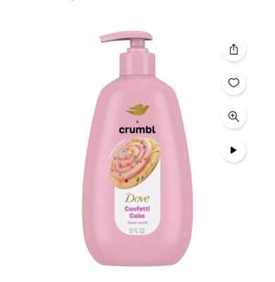 Dove Crumbl Moisturizing Liquid Hand Wash Confetti Cake 12OZ Limited Edition NEW