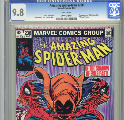 Amazing Spider-Man 238 CGC 9.8 White Pages 1st Hobgoblin w Tattooz