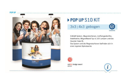 Spennare Popup Textil Faltdisplay – Stoffdisplay Mit Oder Ohne Druck, Hochwertige Markenware Aus Schweden