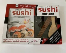 Simply Perfect Sushi Preparation Kit Complete with Recipe Book DVD Bamboo Tools