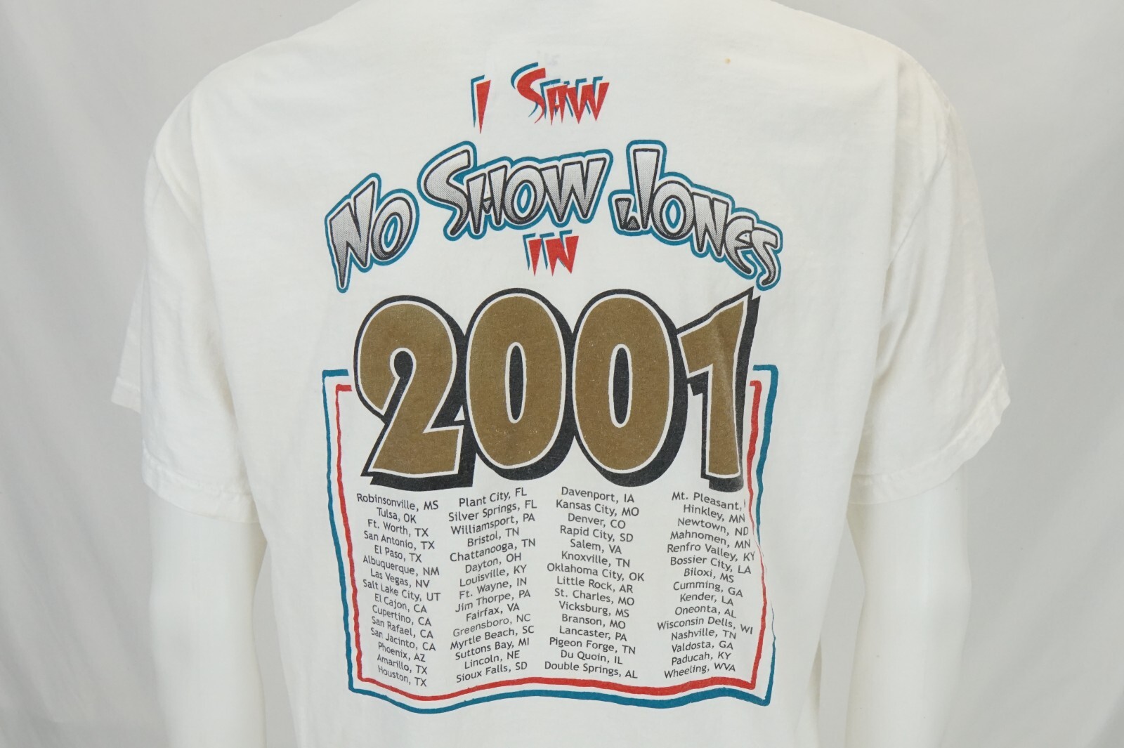 Vintage Jones I SAW NO SHOW Jones US TOUR Size L Shirt Country