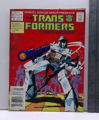 THE TRANSFORMERS COMICS DIGEST MAGAZINE #2 MAR 1987 SPIDER-MAN