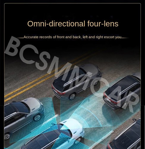 2" 4 Channel Dash Cam Driving Recorder G-Sensor Car Front Left Right Rear Camera - Picture 7 of 15