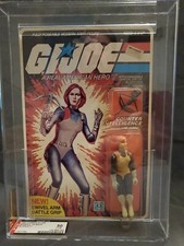 1983 G.I. Joe Scarlett Series 2 20-Back AFA 50 VG Swivel Arm Hasbro Vintage MOC