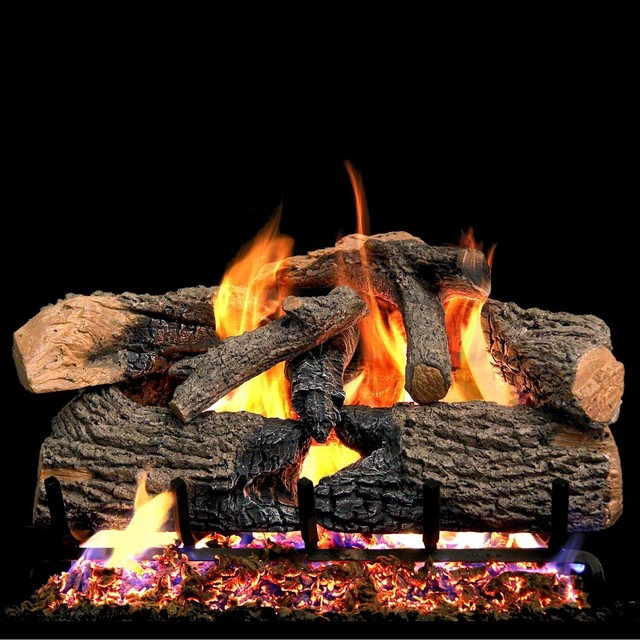 Real Fyre See Thru 30 Charred Oak Vented Gas Logs No Burner
