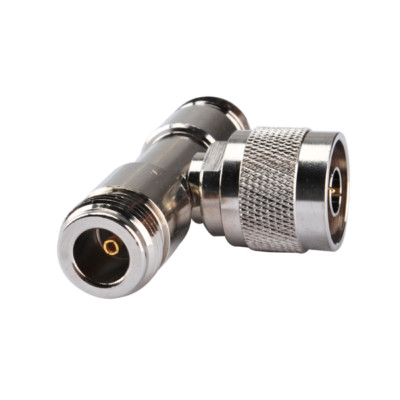 N Male to Female to Female Tee Connector Adapter for Yagi Antenna WiFi Repeater