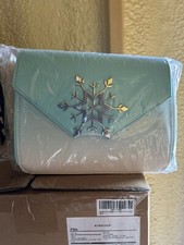 Loungefly Disney Frozen Elsa Snowflake Glitter Crossbody Purse Exclusive Bag