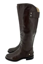 Franco Sarto Henrietta Rich Brown Leather Tall Riding Boots SZ 8 M US