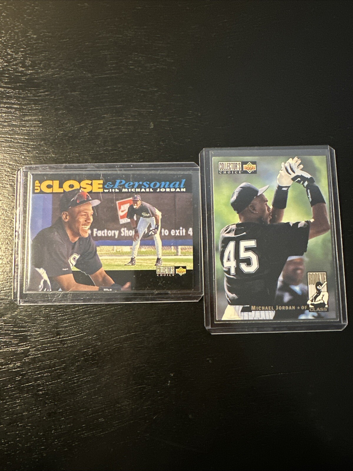 1994 Collectors Choice Michael Jordan #635 & #661 White Sox Rookie Card