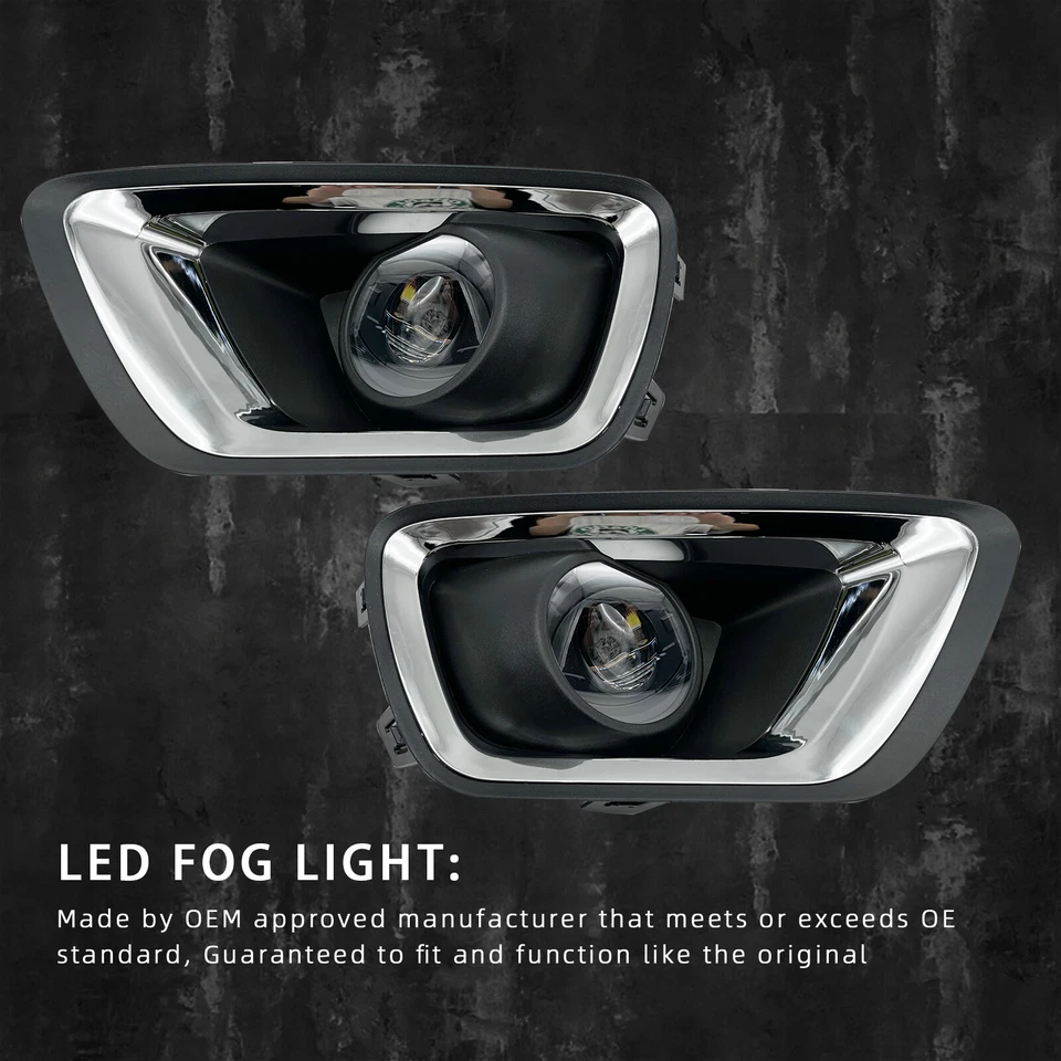 Luces antiniebla LED para Chevy Colorado 2015-2020 luces de parachoques delanteras con bombillas + cableado Foto 4 de 4