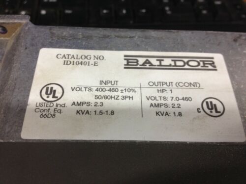 Baldor ID10401-E 400-460vac 50/60hz 1PS - Bild 2 von 4