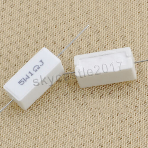 2x 1-12 Ohm 5W Audio Lautsprecher Frequenzteiler Frequenzweiche Keramik Zement Widerstand - Bild 6 von 8
