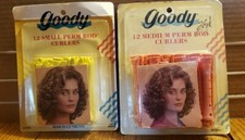 Lot of 2 Vintage 1991 Goody Perm Rod Curlers 12 Medium 430/3  12 Small 430/2