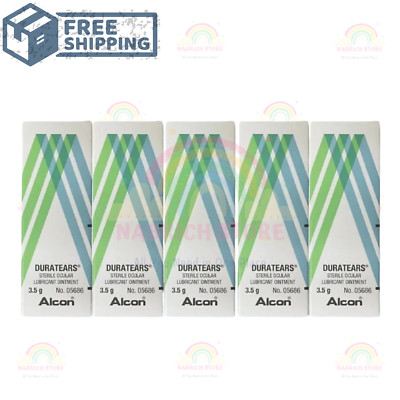 5X ALCON Duratears Ointment 3.5g ea Lubricant Eye Ointment Free Shipping