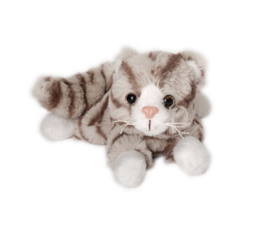 süße Plüsch Katze Plüschkatze Kätzchen Plüschtier Kuscheltier cat getigert 16 cm