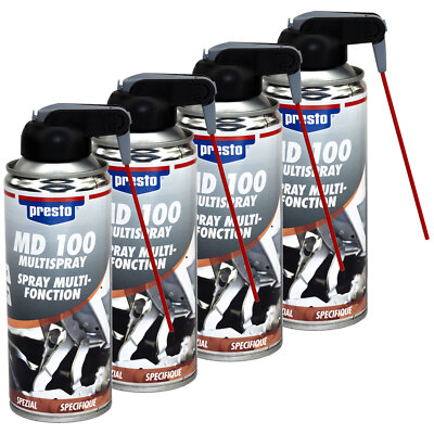 Presto MD 100 Multi-Spray universelles Universal Öl Schmieröl 157165 4 X 400 ml