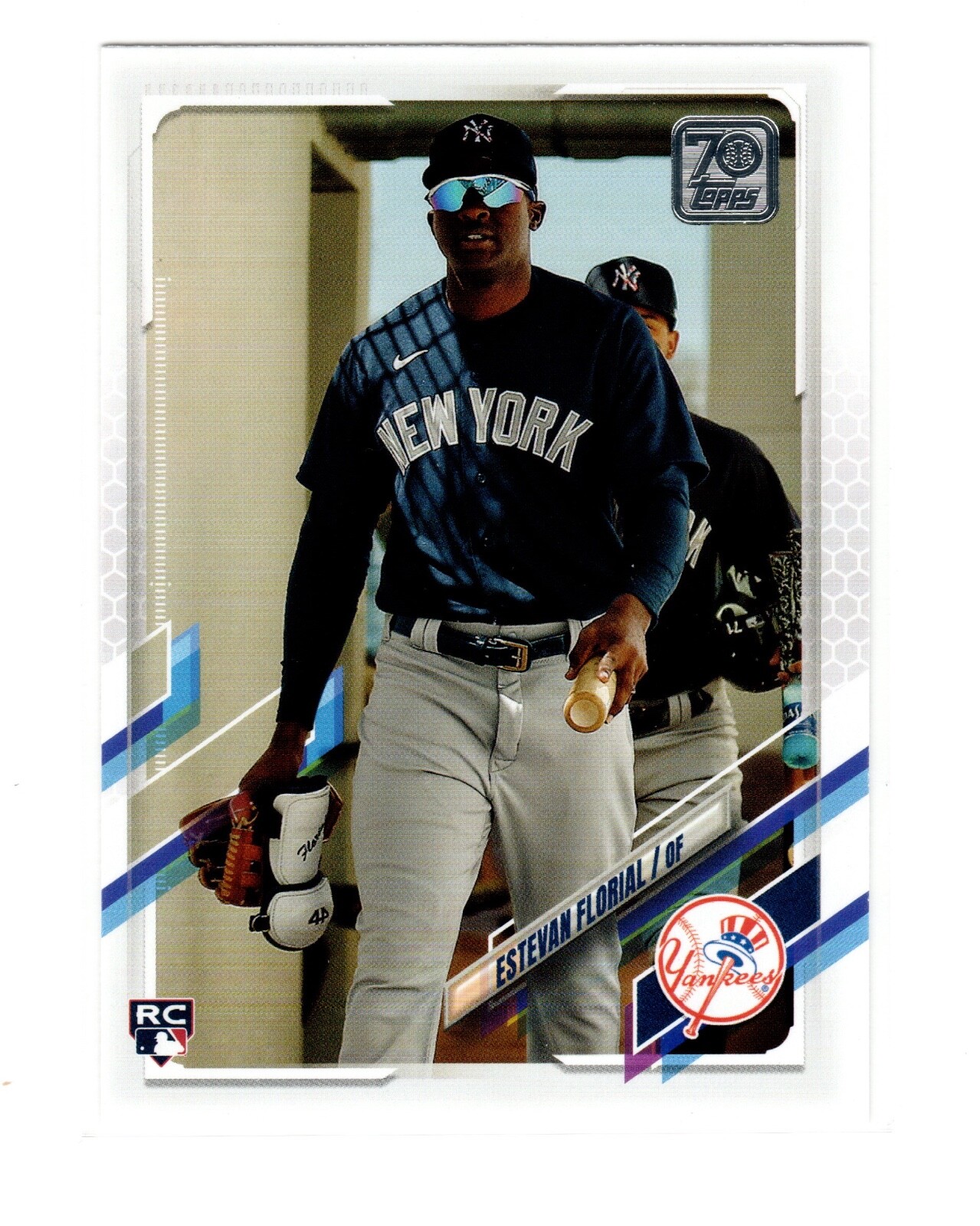 Estevan Florial RC 2021 Topps S2 #406 1st RC Photo Image Variation SSP Yankees
