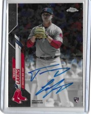Travis Larkin 2020 Topps Chrome Rookie Auto On Card Boston Red Sox