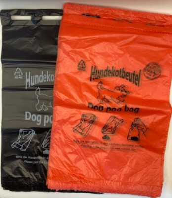 Hundekotbeutel Gassibeutel Hundebeutel Kotbeutel Schwarz oder Rot Top Qualität